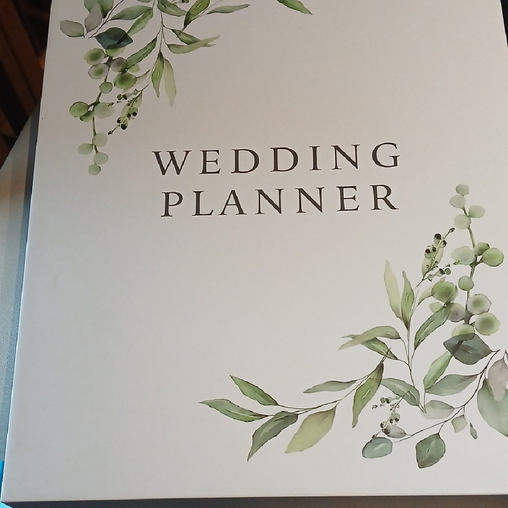 Sophisticated Wedding Planner with Green Botanical Design